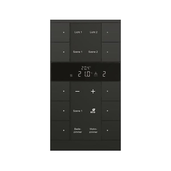 Busch-Jaeger HVAC-Gerät 10fach, BE, sw, matt SBR/U10.0.11-885